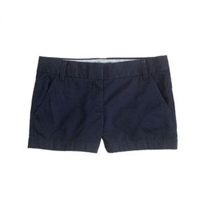 J Crew Chino Broken In Shorts in Navy